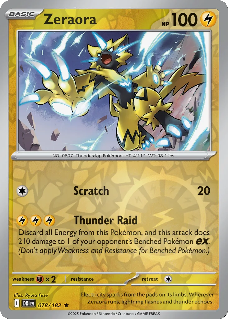 Zeraora 078/182 SV10: Destined Rivals (Reverse holo)