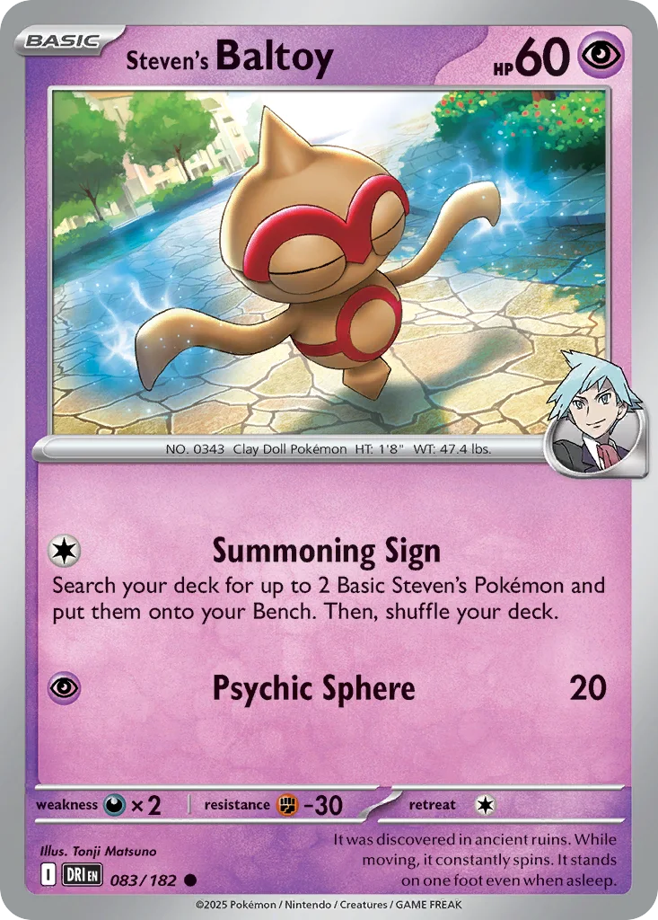 Steven's Baltoy 083/182 SV10: Destined Rivals (Normal)
