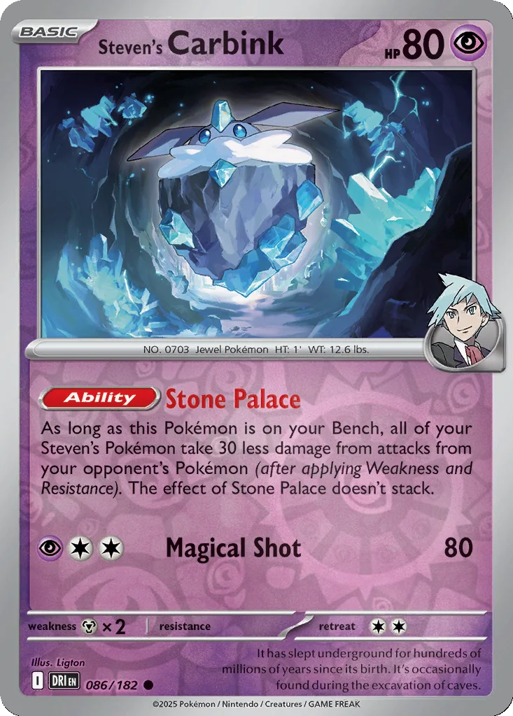 Steven's Carbink 086/182 SV10: Destined Rivals (Reverse holo)