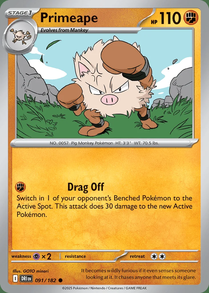 Primeape 091/182 SV10: Destined Rivals (Normal)
