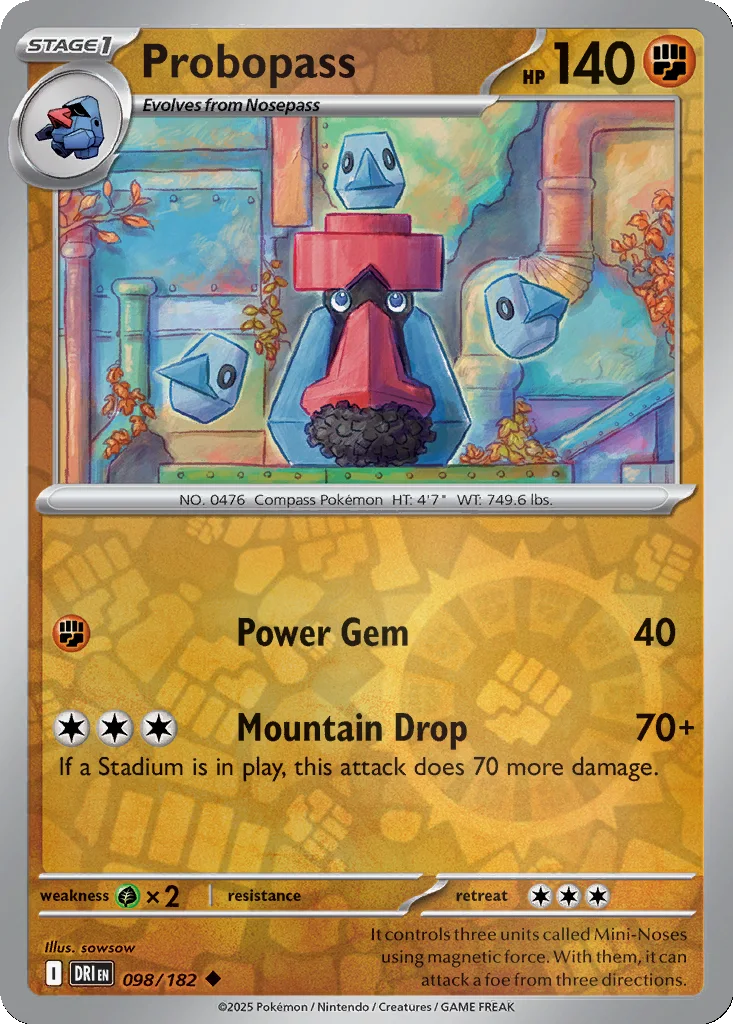 Probopass 098/182 Destined Rivals (Reverse holo)