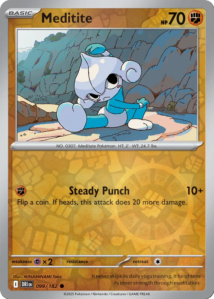 Meditite 099/182 SV10: Destined Rivals (Reverse holo)