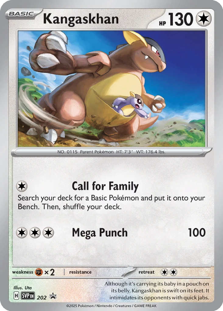 Kangaskhan 202 Scarlet & Violet Black Star Promos (Destined Rivals Pack Blister Kangaskhan)