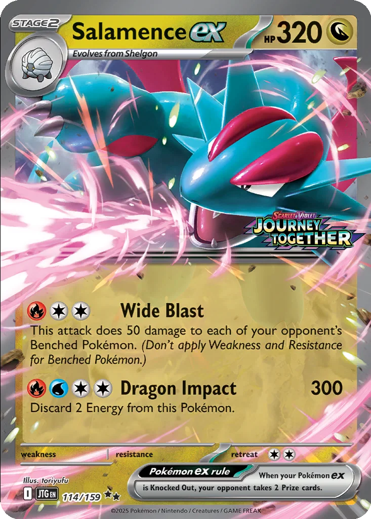 Salamence ex 114/159 Journey Together (Jumbo (Expansion Stamp))