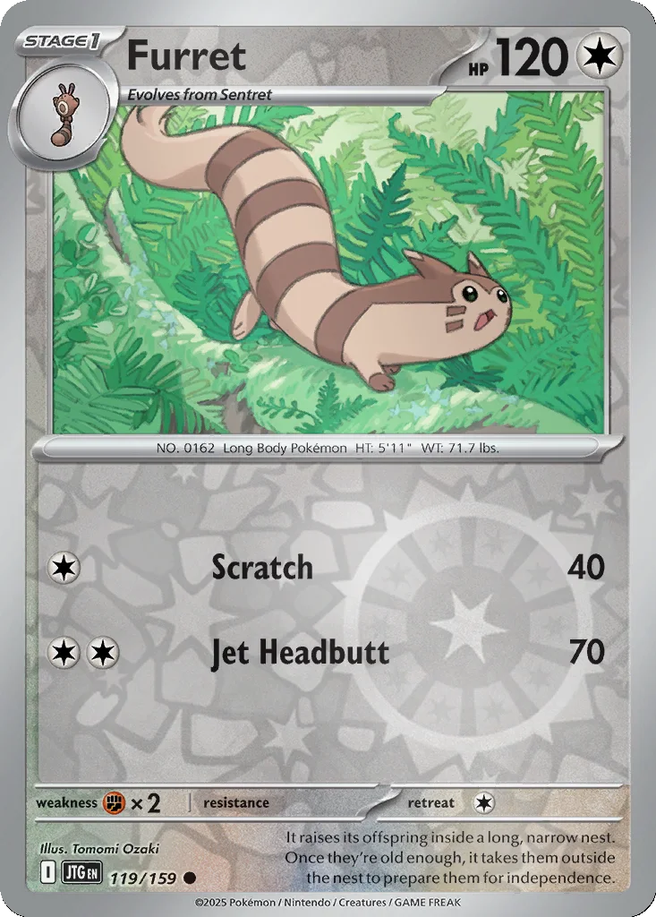 Furret 119/159 SV09: Journey Together (Reverse holo)
