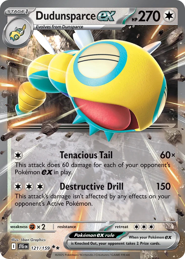 Dudunsparce ex 121/159 SV09: Journey Together (Holo)