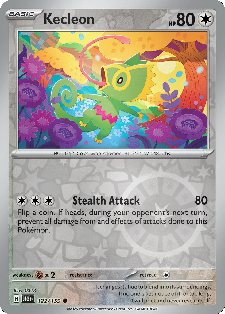 Kecleon 122/159 SV09: Journey Together (Reverse holo)