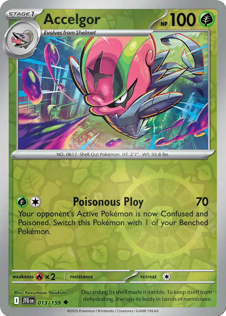 Accelgor 013/159 SV09: Journey Together (Reverse holo)