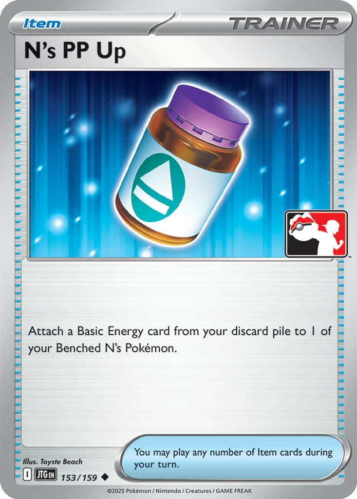 N's PP Up 153/159 Journey Together (Play! Pokémon (Cosmos Holo))