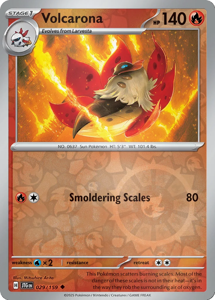 Volcarona 029/159 SV09: Journey Together (Reverse holo)