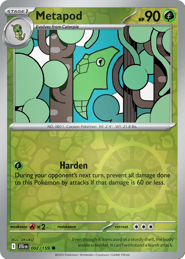 Metapod 002/159 Journey Together (Reverse holo)