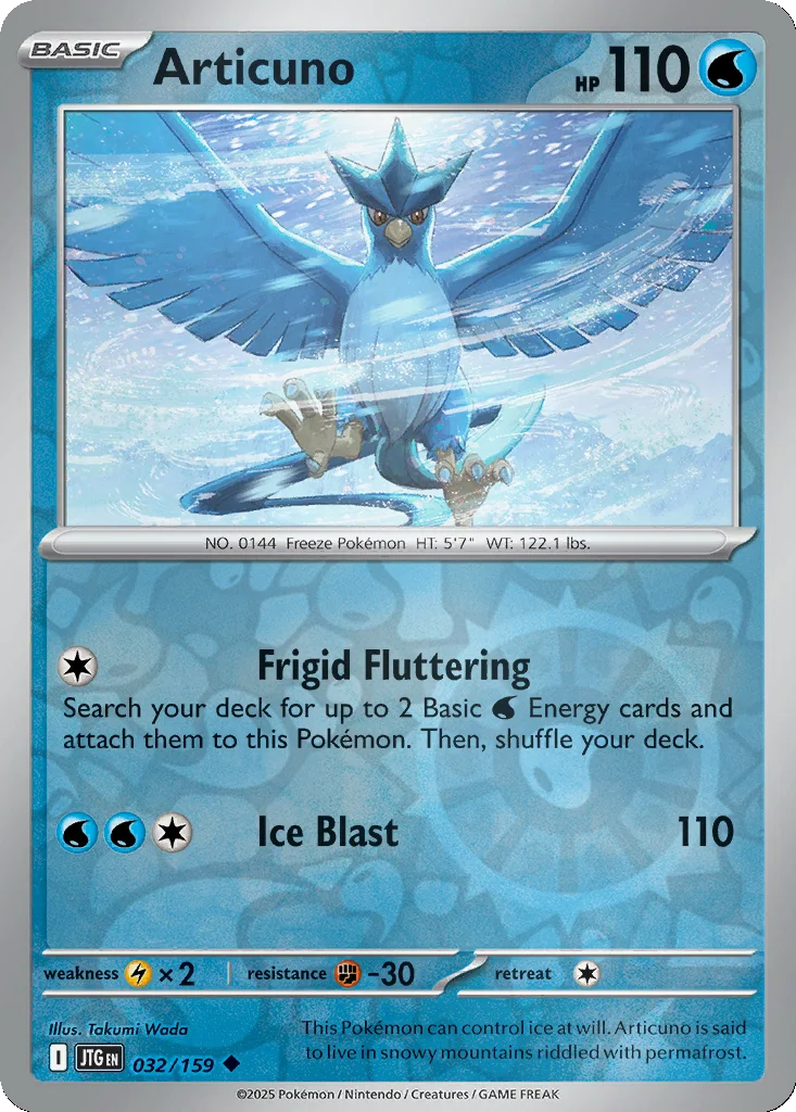 Articuno 032/159 SV09: Journey Together (Reverse holo)