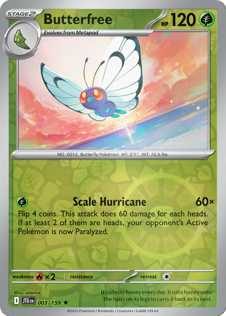Butterfree 003/159 SV09: Journey Together (Reverse holo)