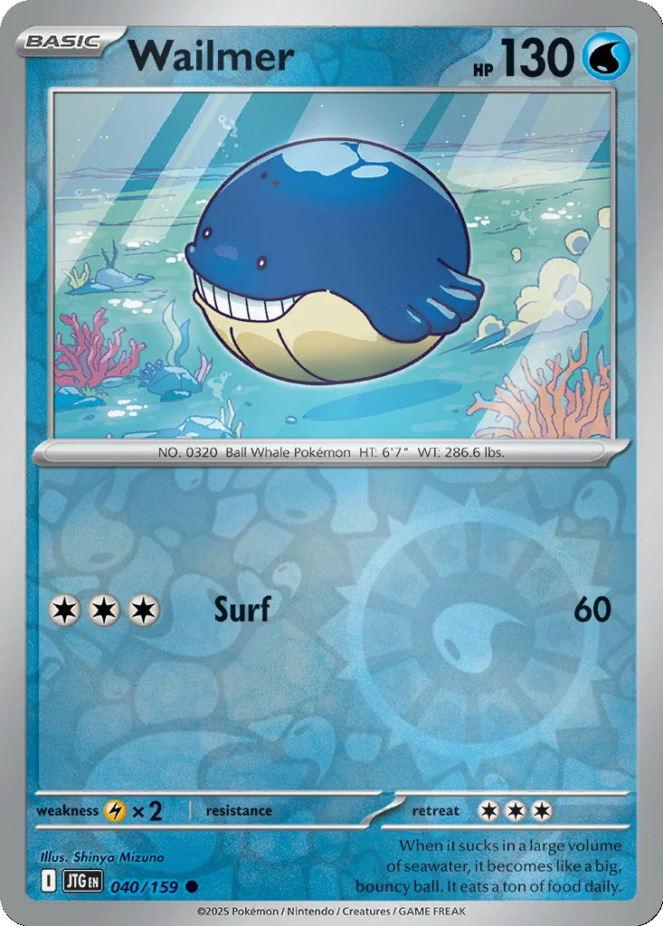Wailmer 040/159 Journey Together (Reverse holo)