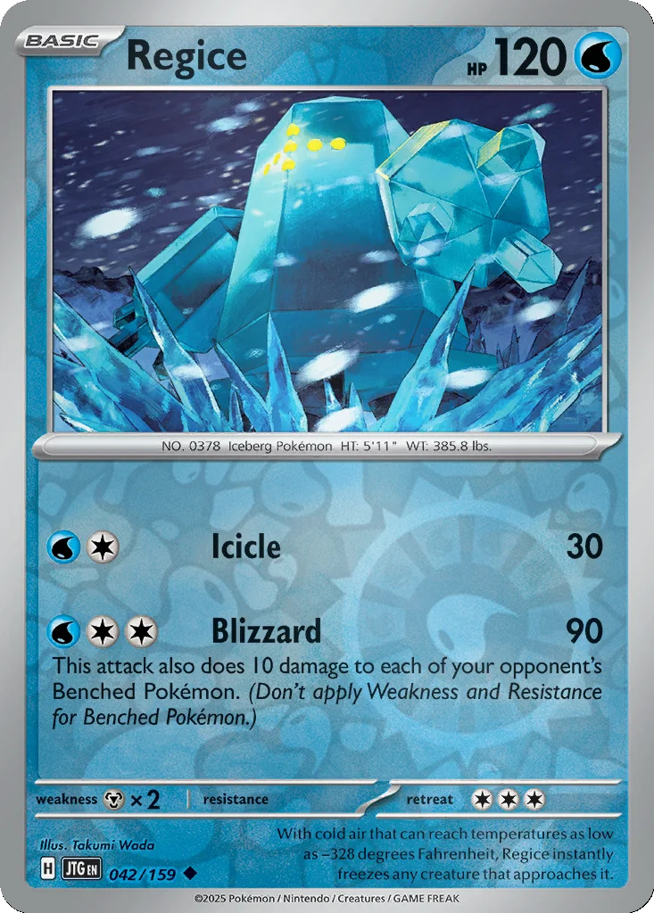 Regice 042/159 SV09: Journey Together (Reverse holo)