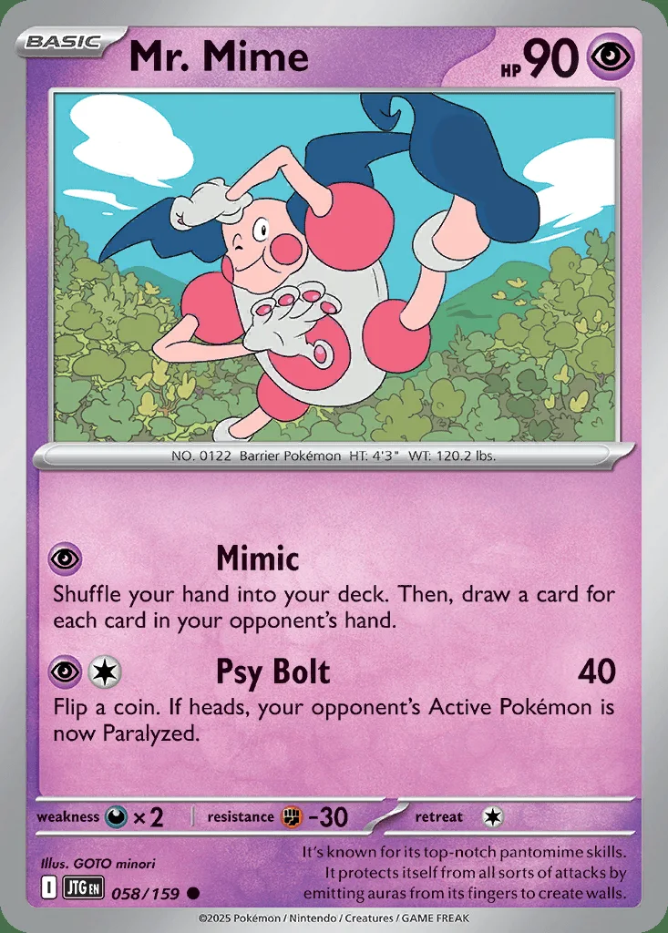 Mr. Mime 058/159 SV09: Journey Together (Normal)