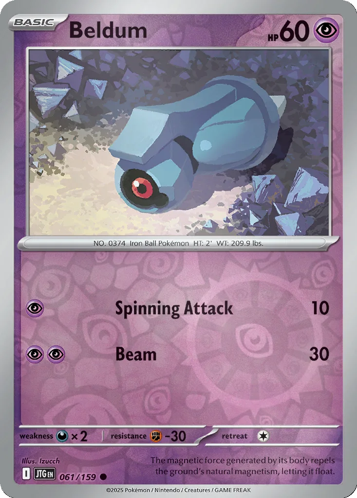 Beldum 061/159 Journey Together (Reverse holo)