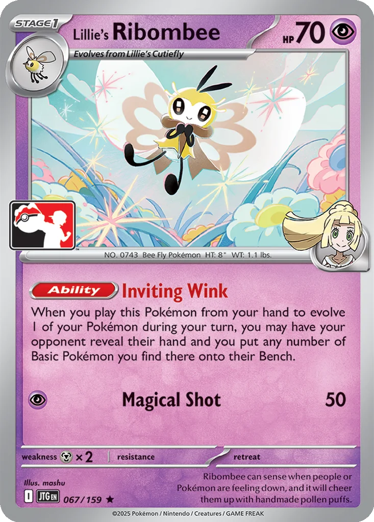 Lillie's Ribombee 067/159 Journey Together (Play! Pokémon)