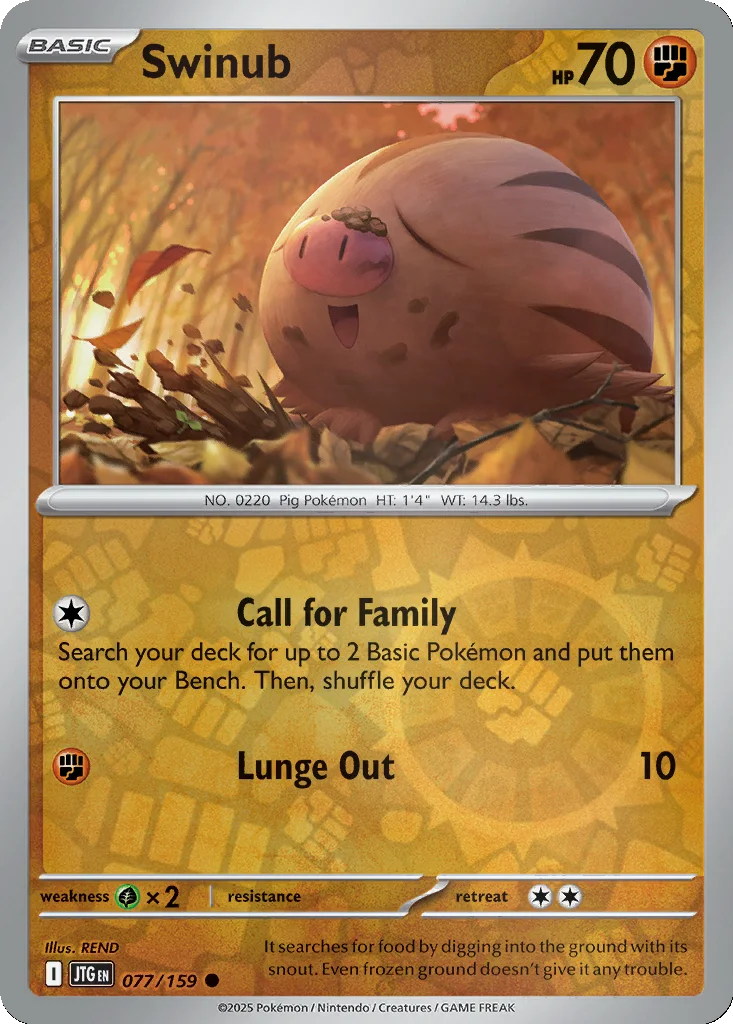 Swinub 077/159 Journey Together (Reverse holo)