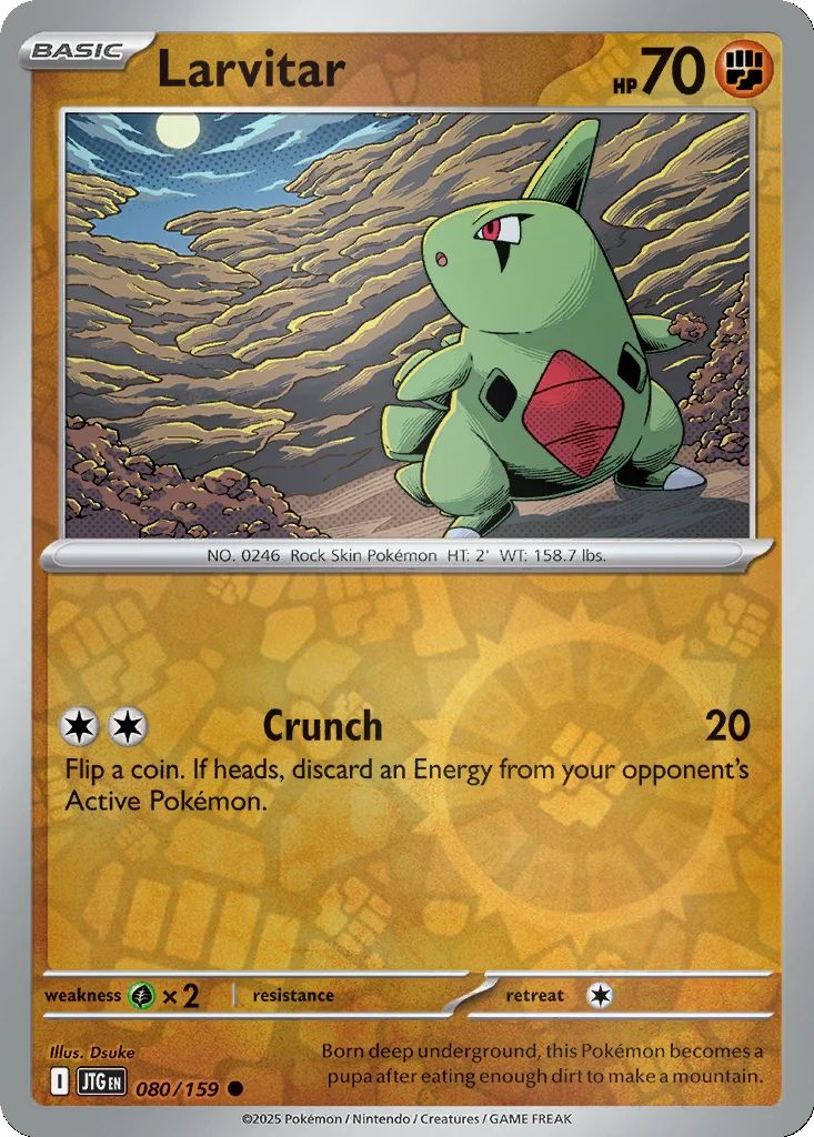 Larvitar 080/159 Journey Together (Reverse holo)