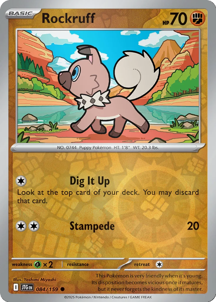 Rockruff 084/159 Journey Together (Reverse holo)