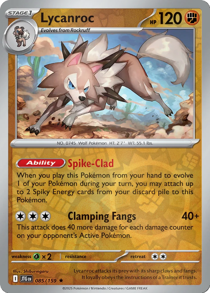 Lycanroc 085/159 SV09: Journey Together (Reverse holo)