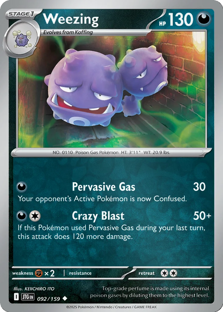 Weezing 092/159 SV09: Journey Together (Reverse holo)