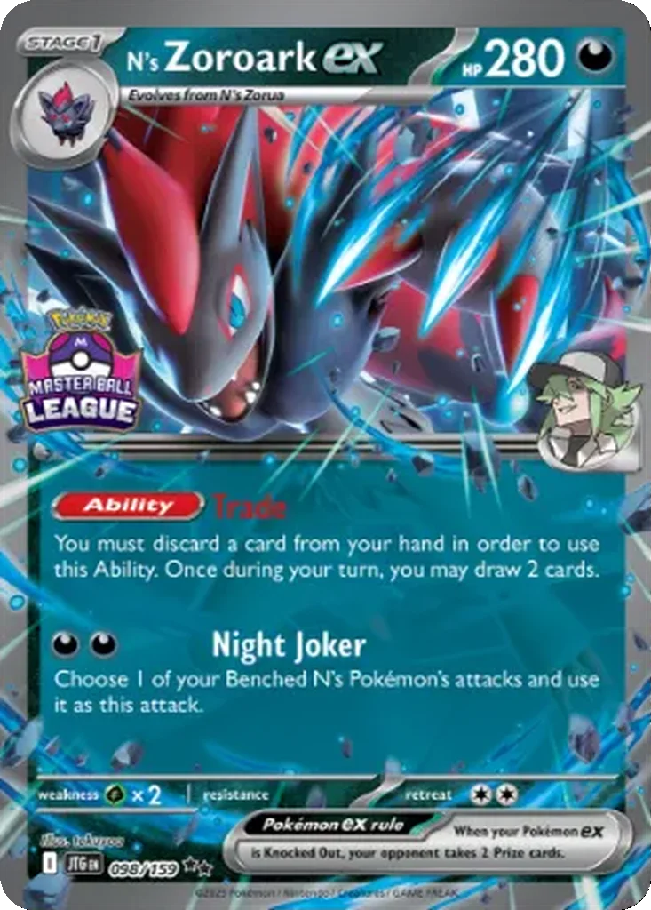 N's Zoroark ex 098/159 Journey Together (Master Ball League)