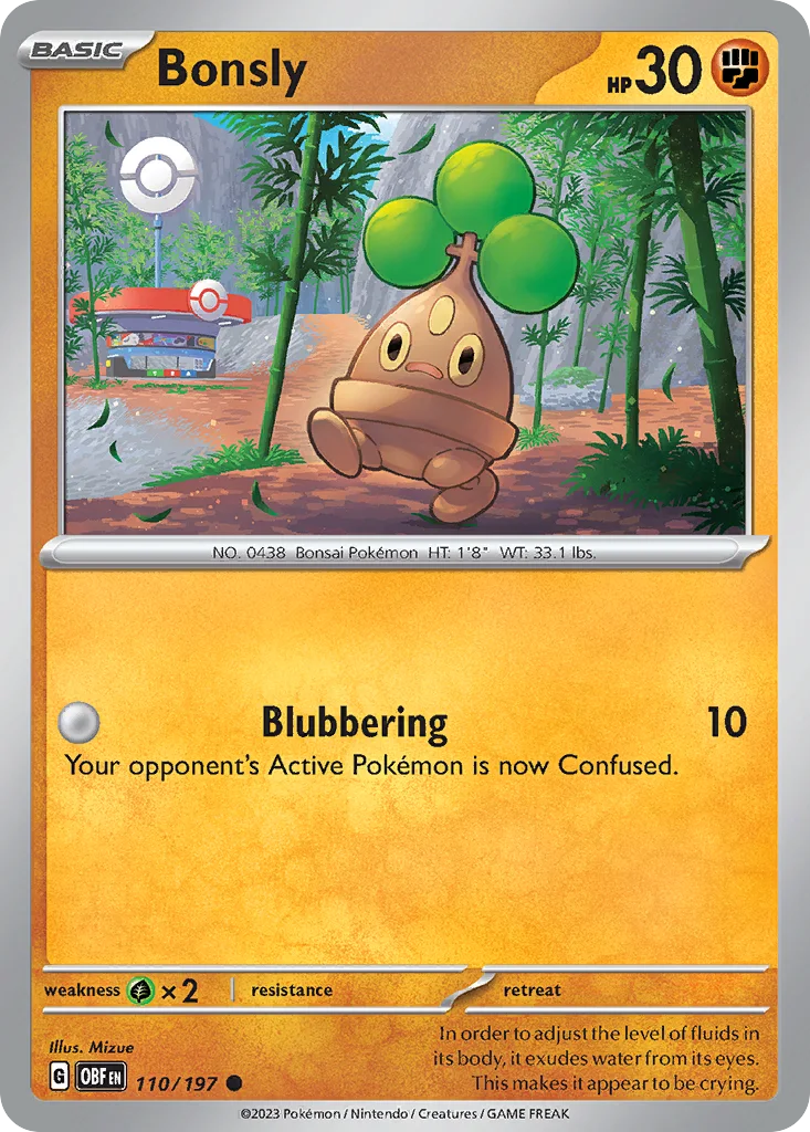 Bonsly 110/197 SV03: Obsidian Flames (Normal)