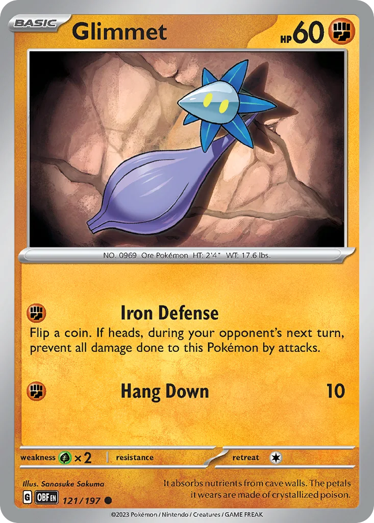 Glimmet 121/197 SV03: Obsidian Flames (Normal)