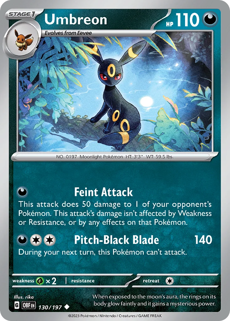 Umbreon 130/197 SV03: Obsidian Flames (Normal)