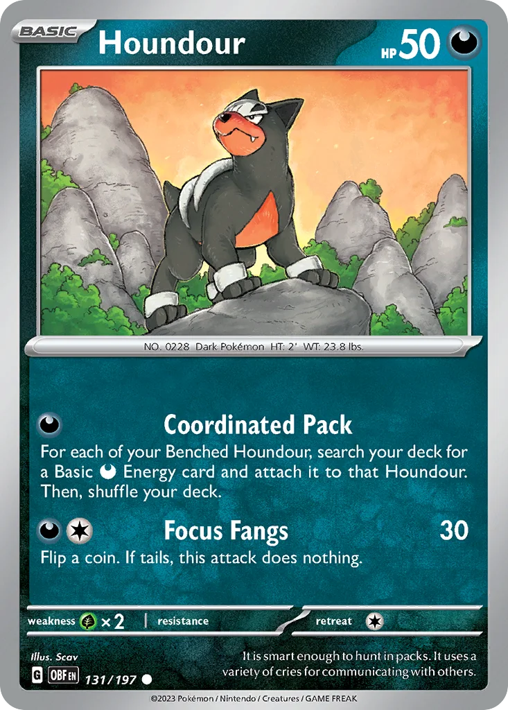 Houndour 131/197 SV03: Obsidian Flames (Normal)