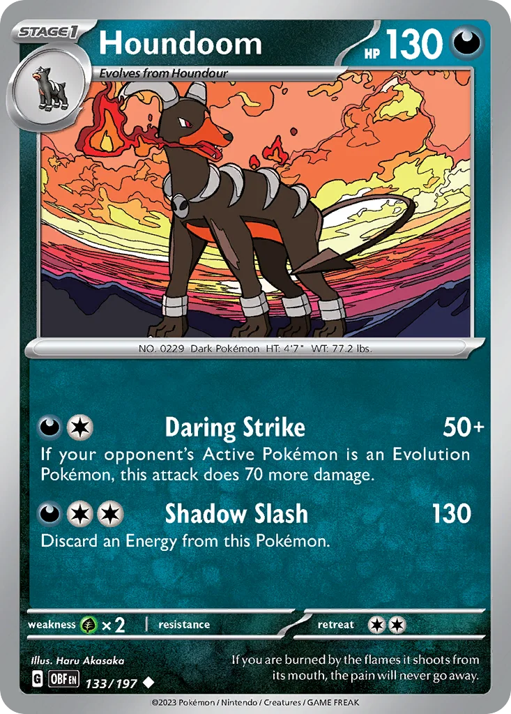 Houndoom 133/197 SV03: Obsidian Flames (Normal)