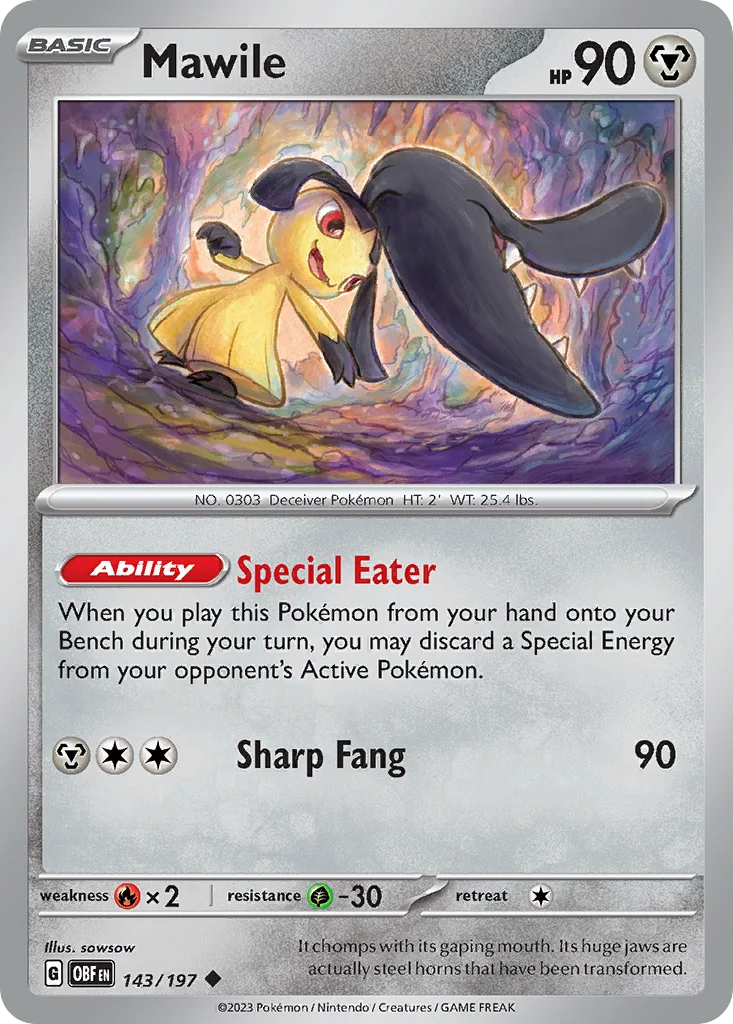 Mawile 143/197 Obsidian Flames (Normal)