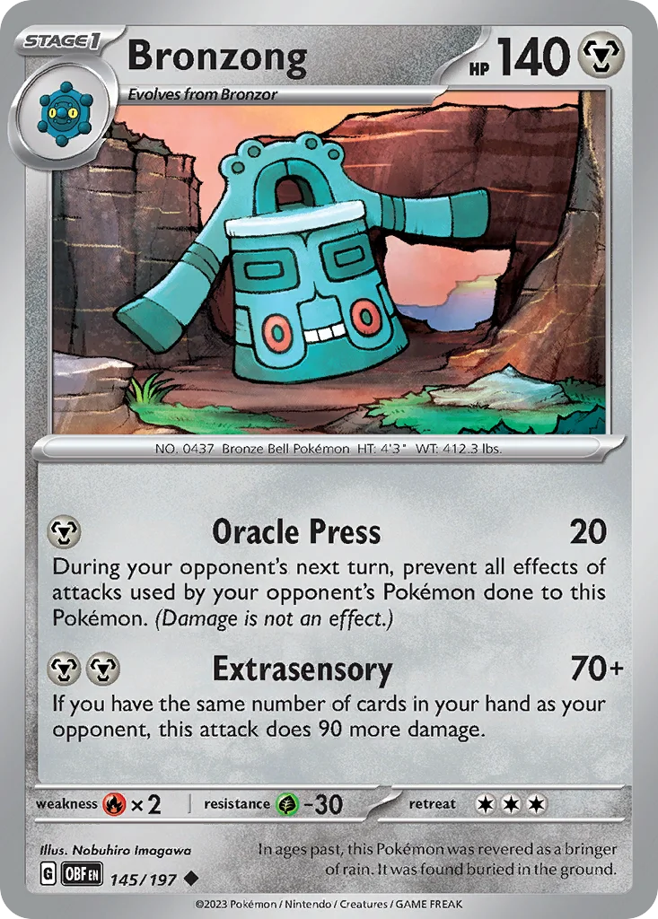Bronzong 145/197 SV03: Obsidian Flames (Normal)