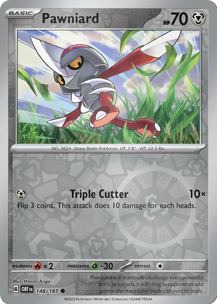 Pawniard 148/197 Obsidian Flames (Reverse holo)