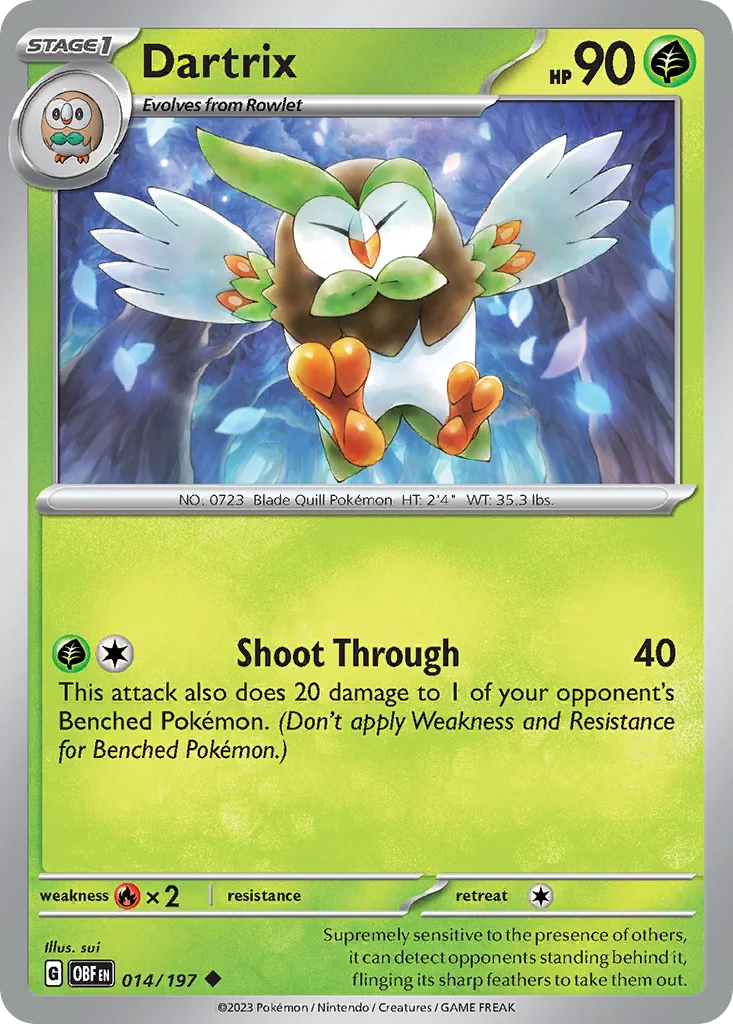 Dartrix 014/197 SV03: Obsidian Flames (Normal)