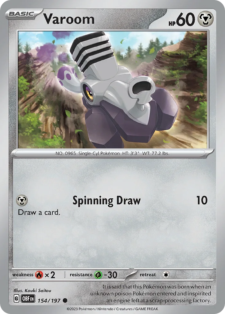 Varoom 154/197 SV03: Obsidian Flames (Normal)