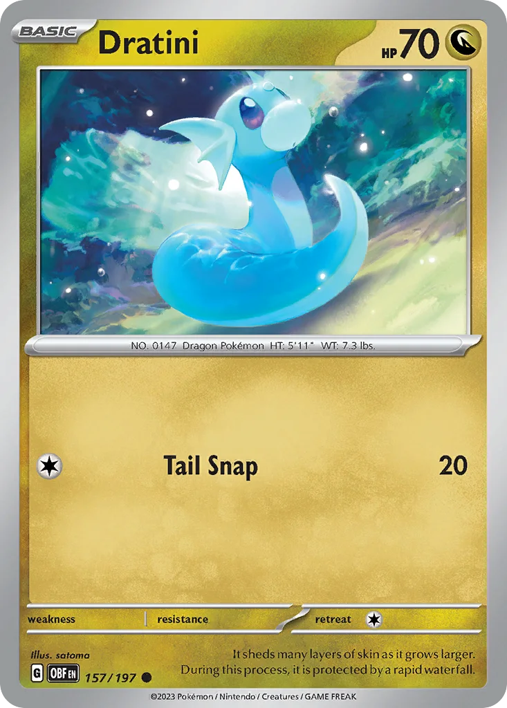 Dratini 157/197 Obsidian Flames (Normal)