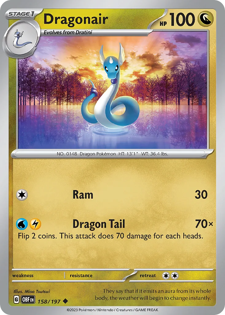 Dragonair 158/197 Obsidian Flames (Normal)