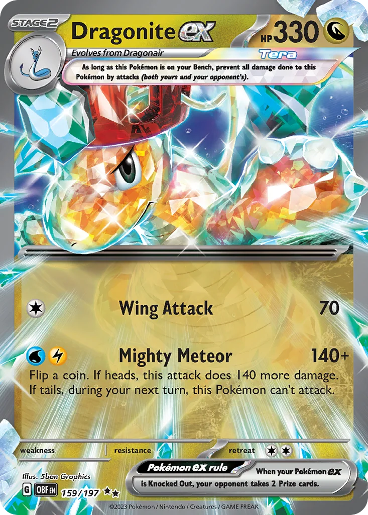 Dragonite ex 159/197 Obsidian Flames (Holo)