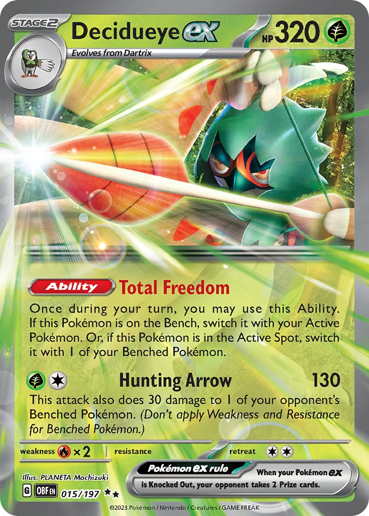 Decidueye ex 015/197 Obsidian Flames (Jumbo)