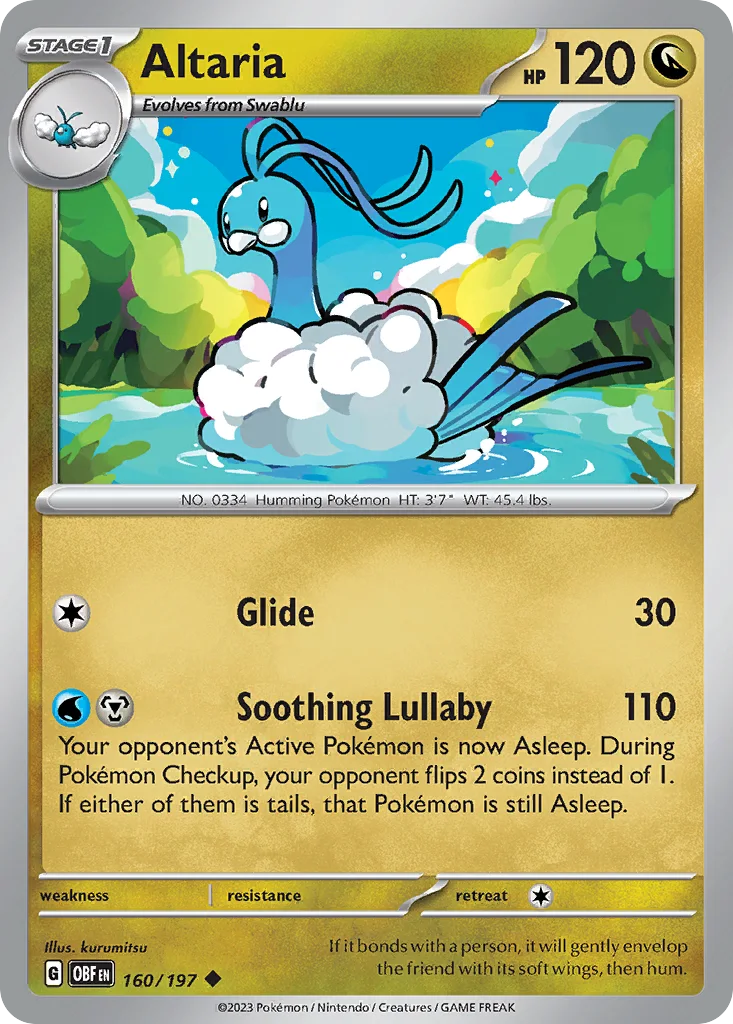 Altaria 160/197 Obsidian Flames (Normal)