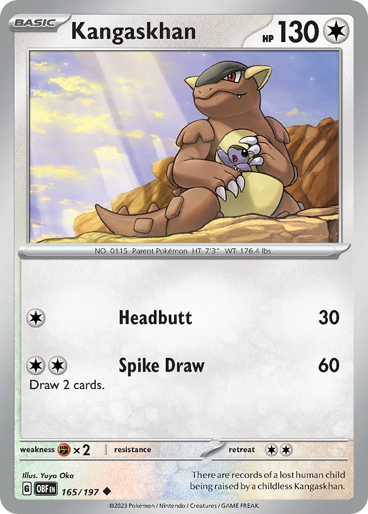 Kangaskhan 165/197 SV03: Obsidian Flames (Normal)