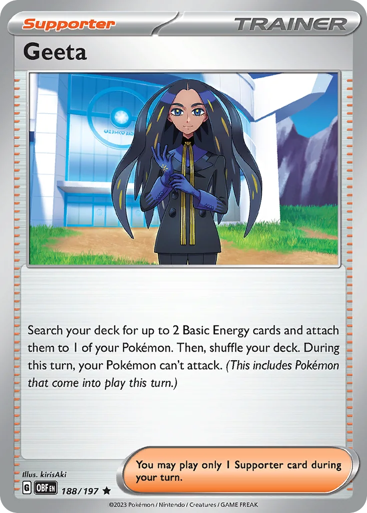 Geeta 188/197 SV03: Obsidian Flames (Holo)