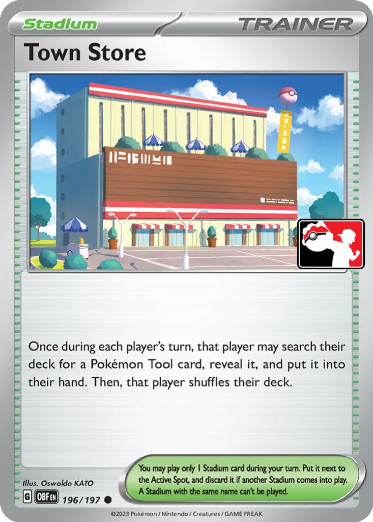 Town Store 196/197 Obsidian Flames (Play! Pokémon (Cosmos Holo))