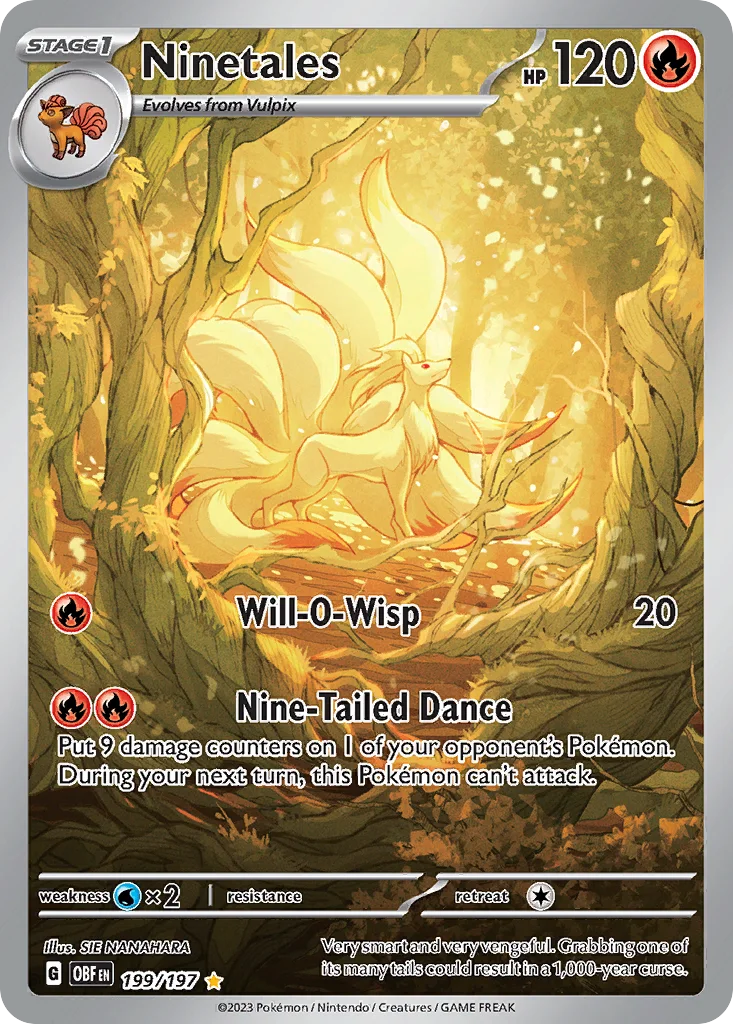 Ninetales 199/197 Obsidian Flames (Holo)