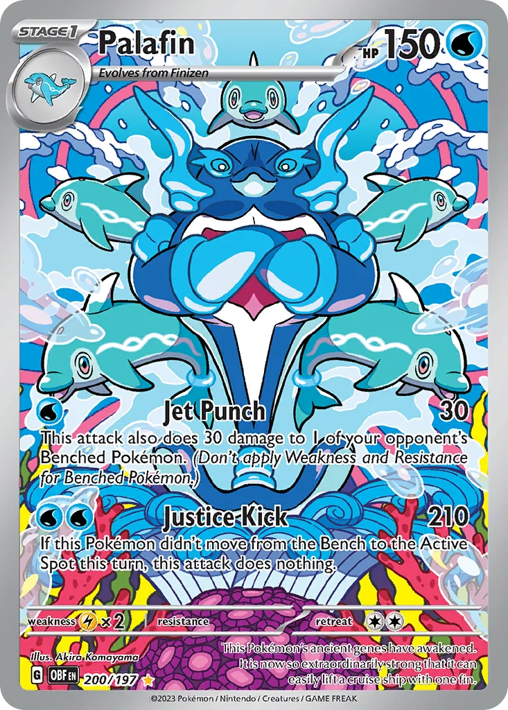 Palafin 200/197 Obsidian Flames (Holo)