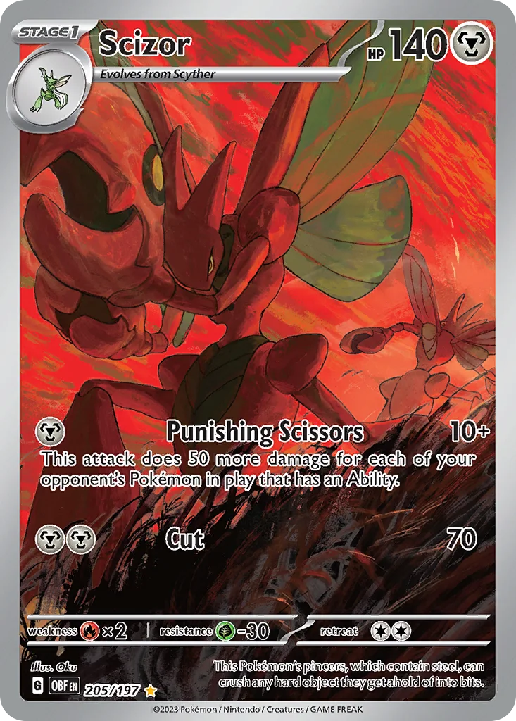 Scizor 205/197 Obsidian Flames (Holo)