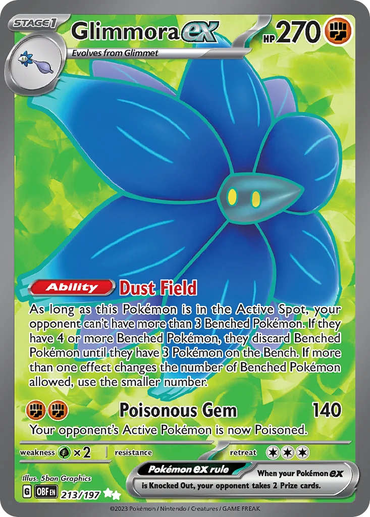 Glimmora ex 213/197 Obsidian Flames (Holo)